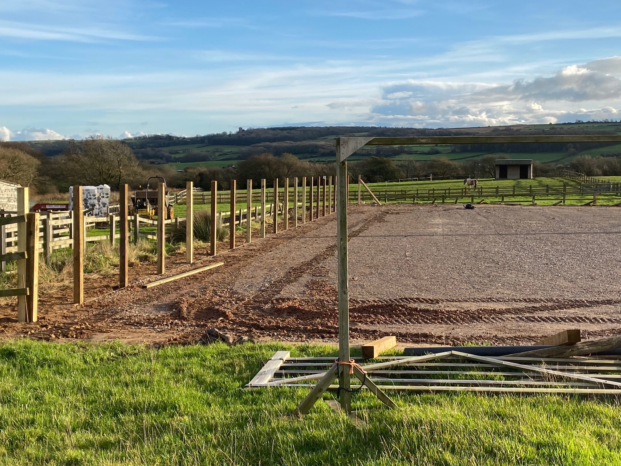 Fencing for new Sand School
